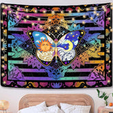 Lofaris Colorful Butterfly Abstract Galaxy Mandala Wall Tapestry